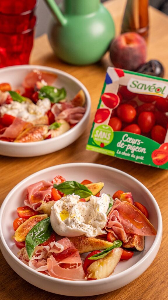 Salade composée aux tomates